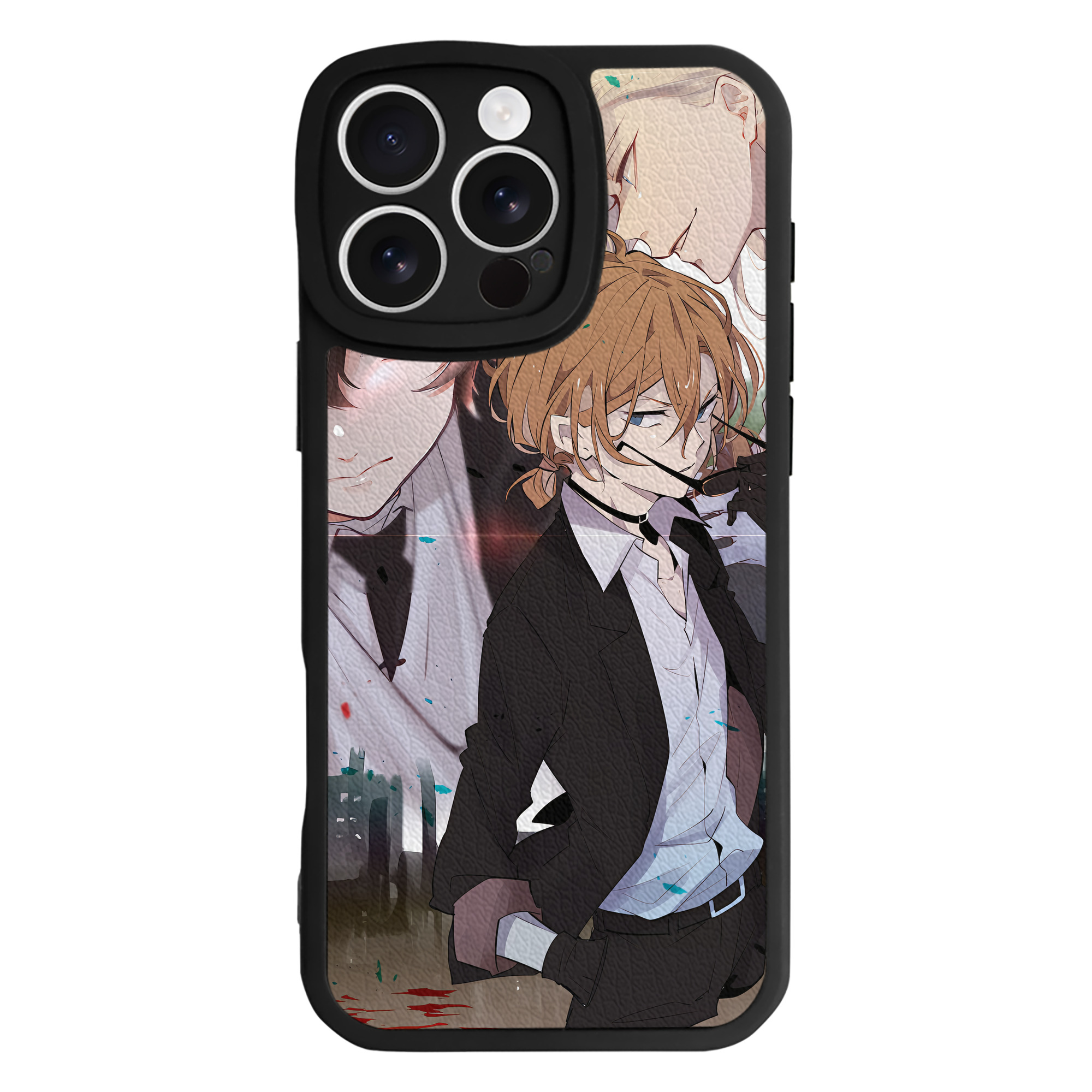 （画像用） 文豪ストレイドッグス Bungo Stray Dogs 【iPhone 16シリーズ対応】シリコンスマホケース（レザー調） 材質：シリコン